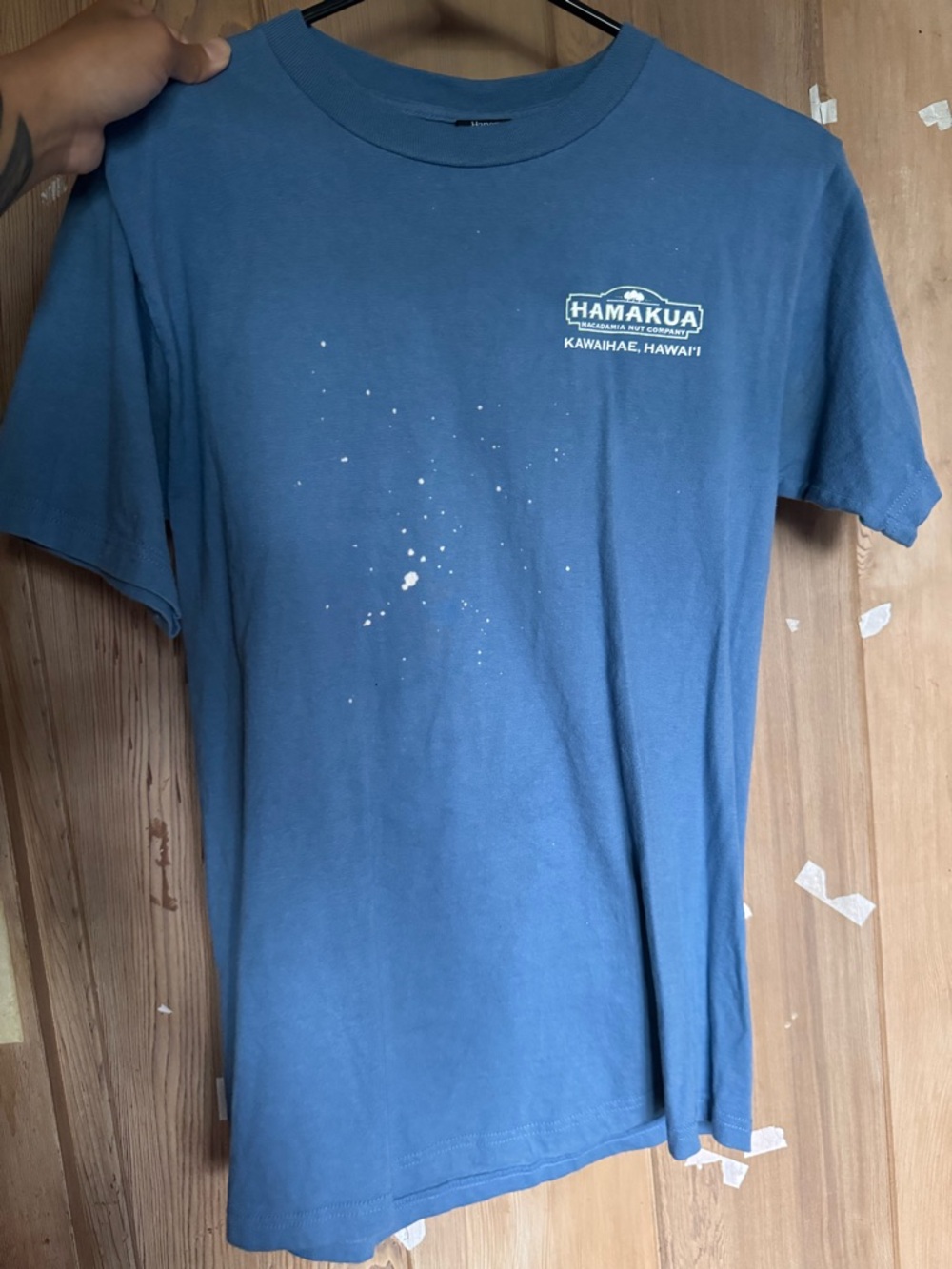 Hamakua Macadamia Nut Co. Blue Short Sleeve Tee - Men